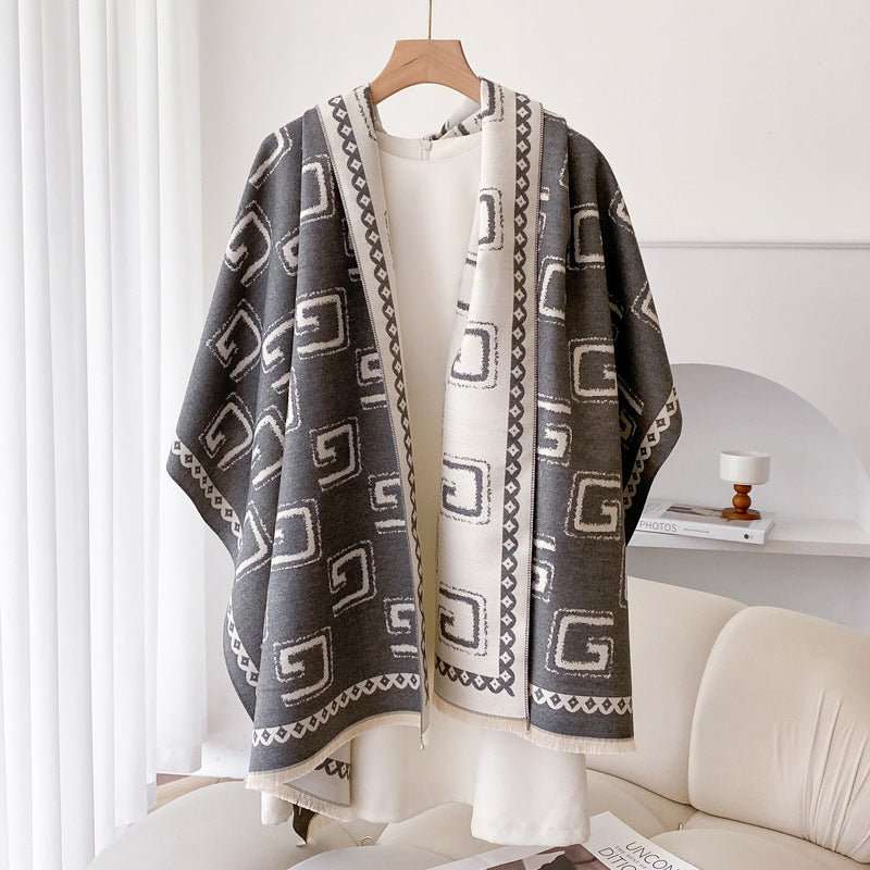 Warm Cashmere - like Thick Shawl Long Wild Scarf - Sophinity