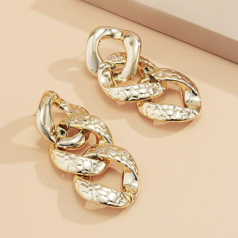 Geometric Chain Earrings For Women - Sophinity