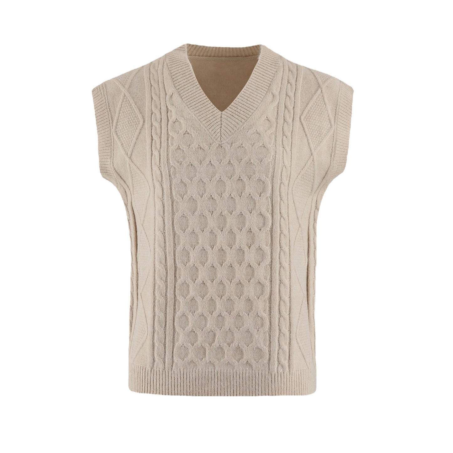 Women's V-neck Twisted Solid Color Top Sweater - Sophinity