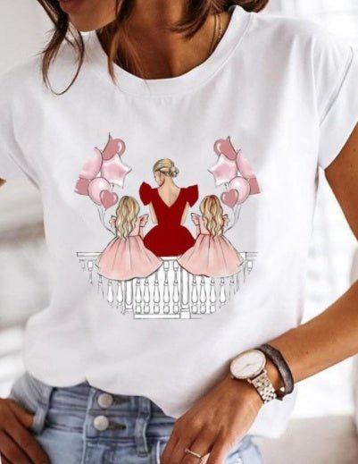 Women's Love Beauty Hip Hop Short Sleeve T Shirt - Sophinity