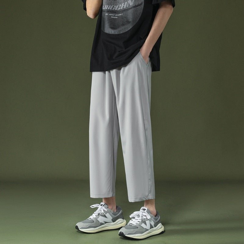 Spring And Summer Thin Cropped Wide - legged Casual Pants Men's Loose - Sophinity