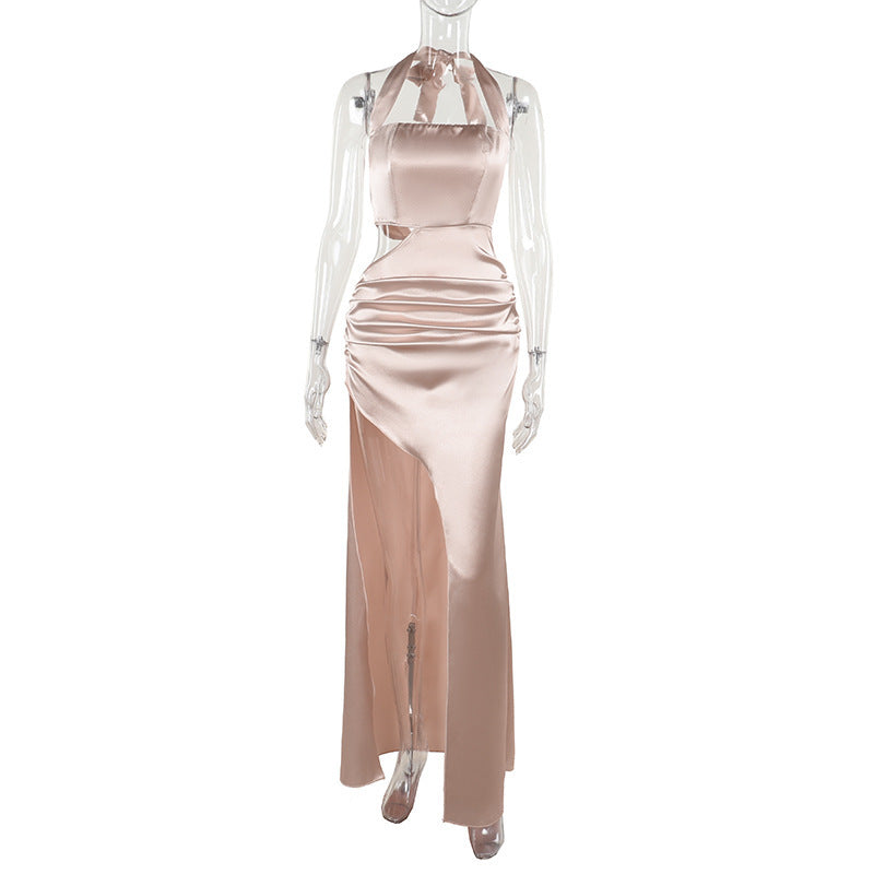 Halter Cut-out Slit Formal Dress Dress Women - Sophinity