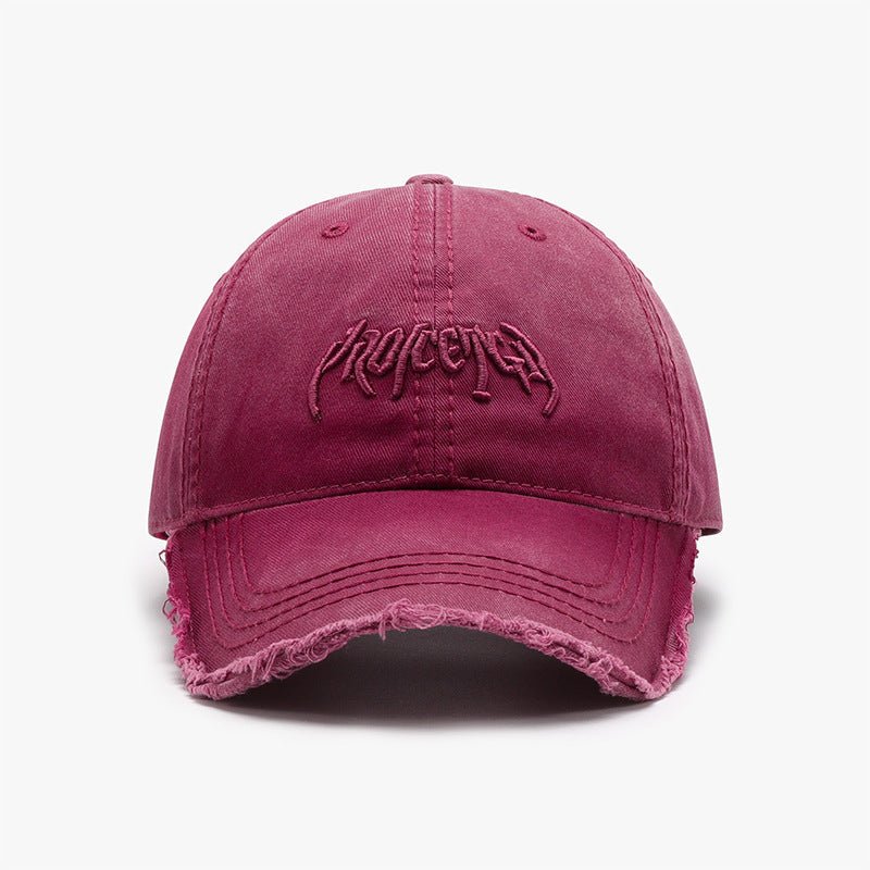 Letter Three - dimensional Embroidery Soft Top Burr Men's Baseball Cap - Sophinity