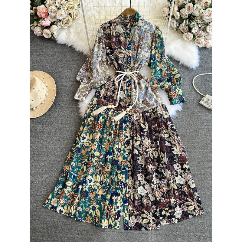 A-line Printed Formal Dress For Women - Sophinity