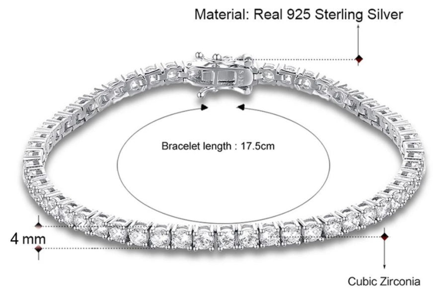 Bracelet For Women Micro - inlaid Zircon Tennis - Sophinity