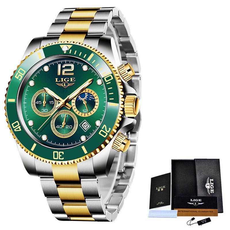 Quartz Watch Men's Sports Waterproof Watch Multi - function Chronograph - Sophinity
