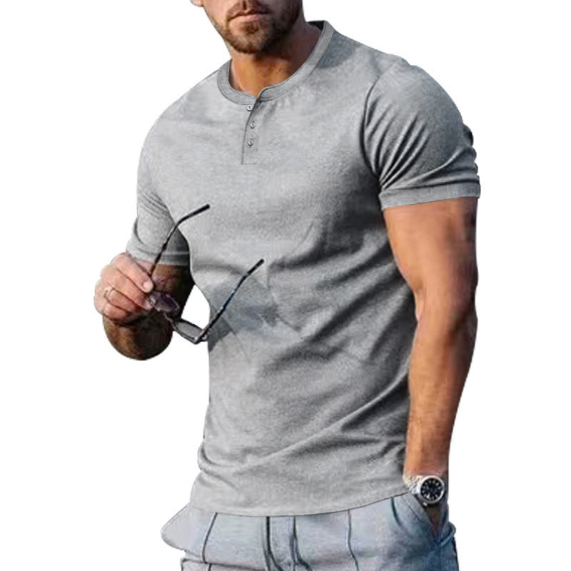 Stylish grey slim fit athleisure t-shirt for casual and active wear enthusiasts