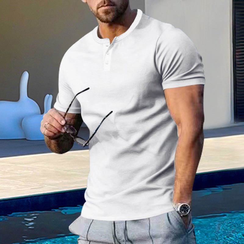 Men's slim fit athleisure t-shirt in white, perfect for casual workouts and everyday wear
