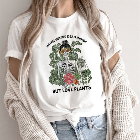 Fashion Tarot Women Print T-shirts Female Cartoon Tops - Sophinity
