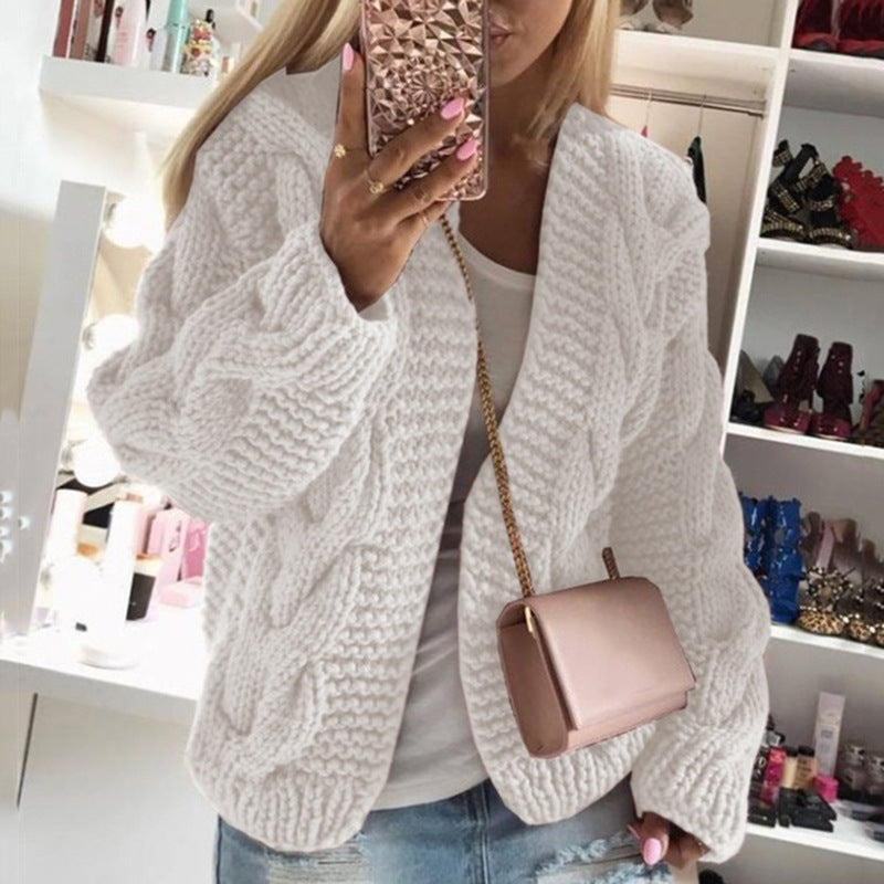Twist hat cardigan sweater - Sophinity
