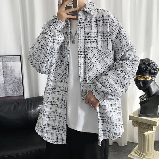Men's Spring And Autumn Coat Personality Retro Hong Kong Style - Sophinity