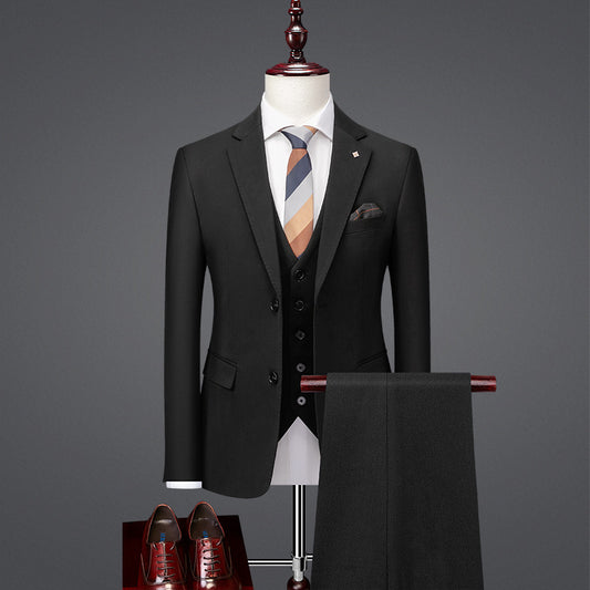 Handsome Slim Fit British Style Business Casual Suit Formal Attire - Sophinity