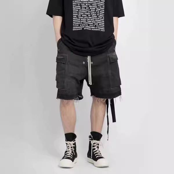 High Street RO Style Washed Overalls Daddy Pants