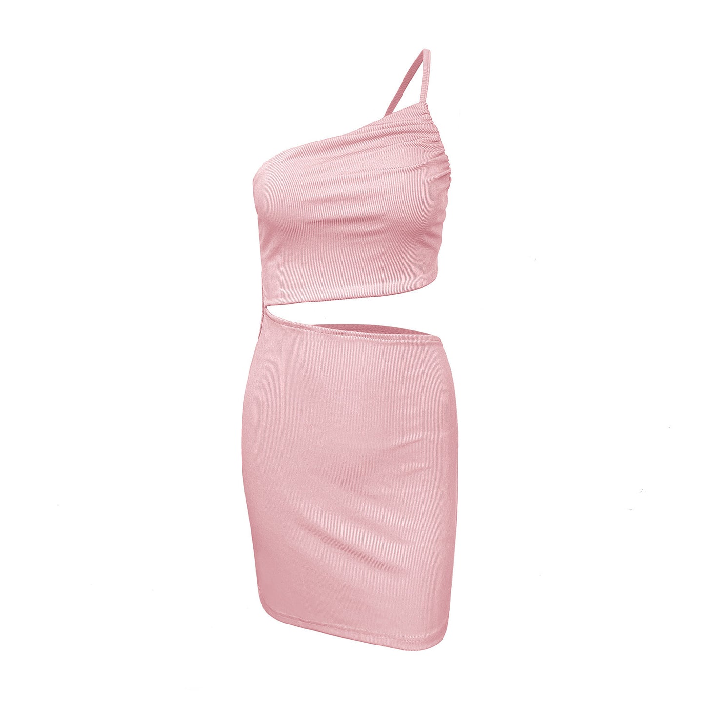 Women's Niche One - shoulder Drawstring Dress With A Sense Of Design - Sophinity