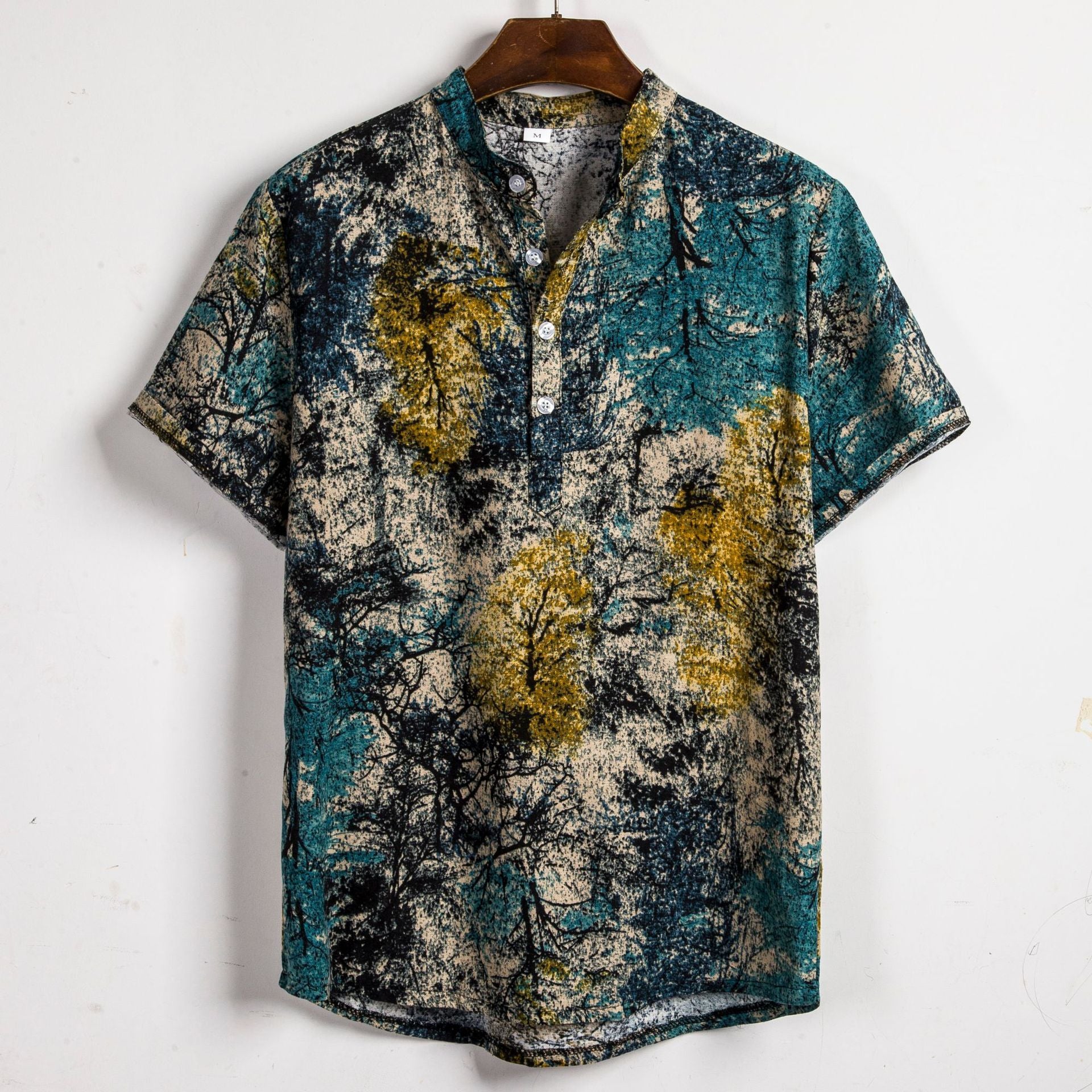 Men's Floral Short Sleeve Shirt - Sophinity