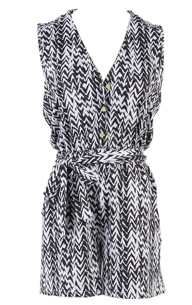 Jumpsuit suit V - neck shorts - Sophinity