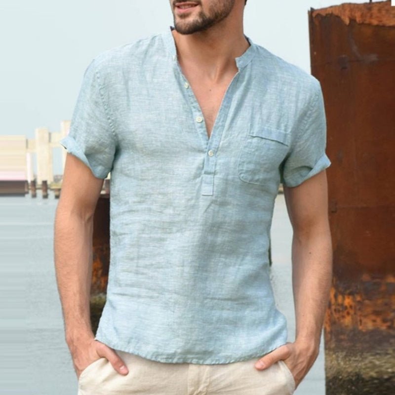 Casual linen polo shirt - Sophinity