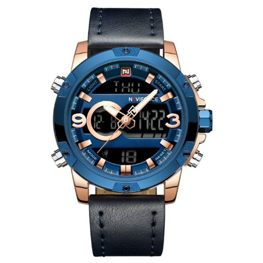 Men Sport Watches Men's Leather Digital Army Military Watch - Sophinity