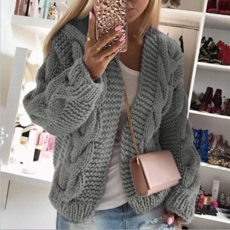 Twist hat cardigan sweater - Sophinity