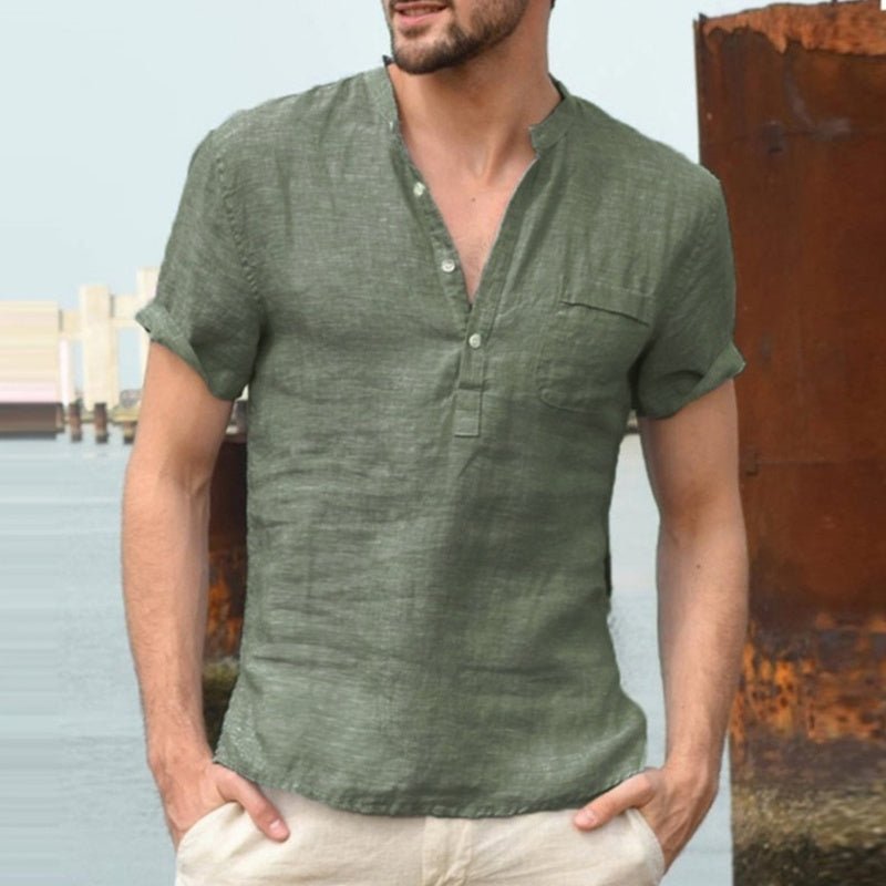 Casual linen polo shirt - Sophinity
