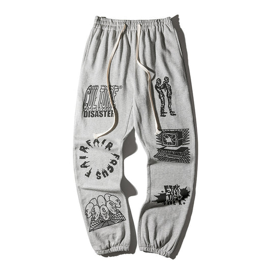 Harajuku Style Street Trend Casual Trousers