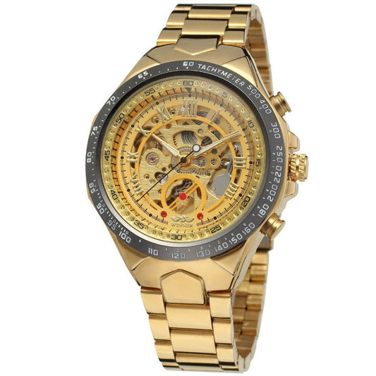 Personalized All - steel Hollow Automatic Mechanical Watch Fashion Watch For Men - Sophinity