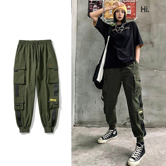 Thin Multi - pocket Overalls Men's Couple Loose - Sophinity