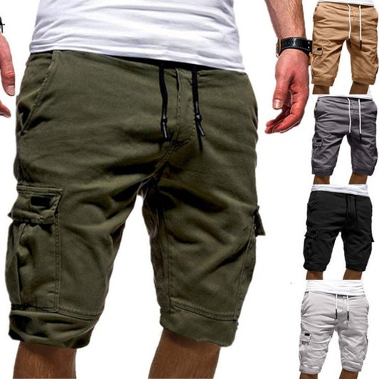 Men Casual Jogger Sports Cargo Shorts Military Combat Workout Gym Trousers Summer Mens Clothing - Sophinity