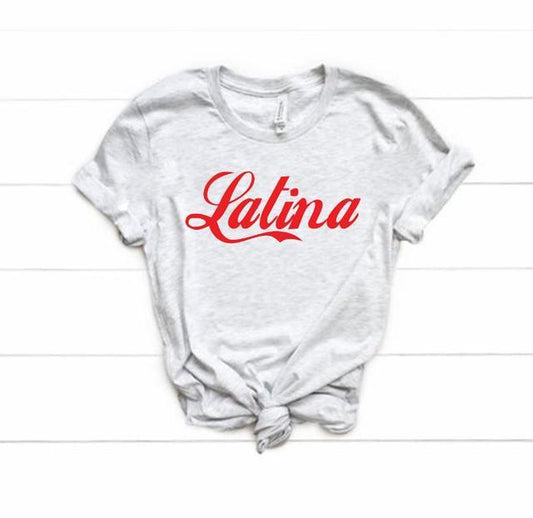 Latina Red Print Women T-shirts Cotton Casual Funny T Shirt - Sophinity