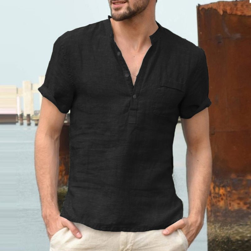 Casual linen polo shirt - Sophinity