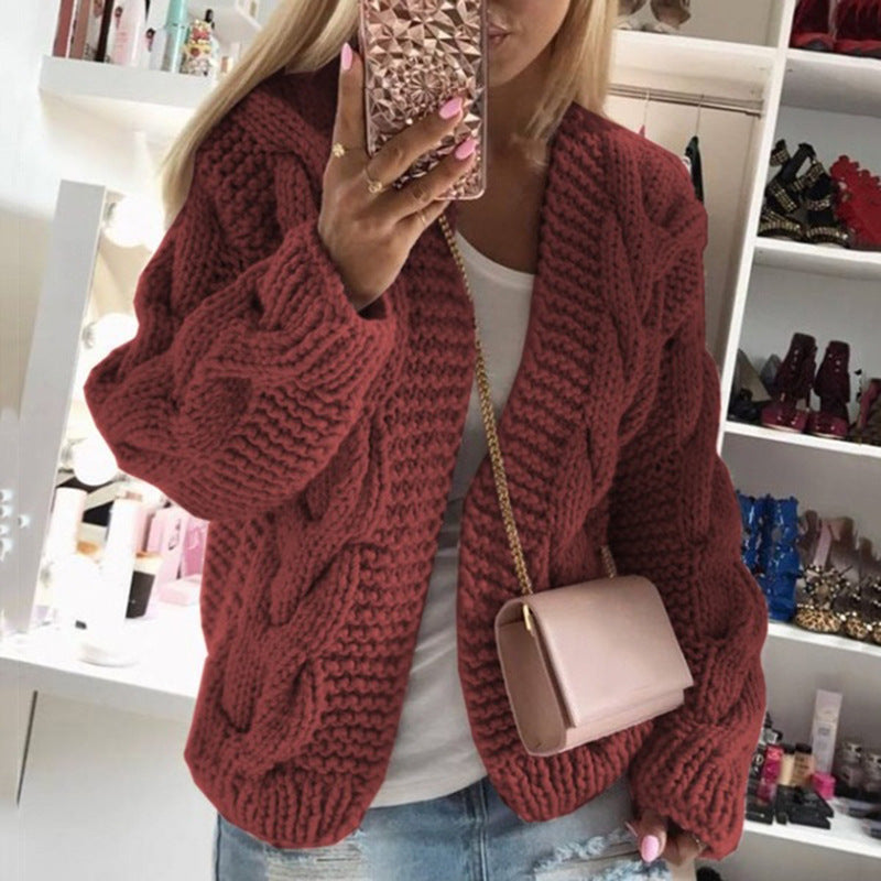 Twist hat cardigan sweater - Sophinity