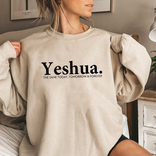 Vintage Yeshua Christian Sweatshirt Christian Apparel Faith - Sophinity