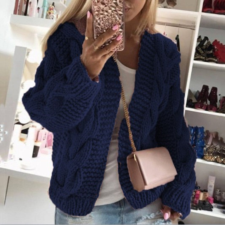Twist hat cardigan sweater - Sophinity