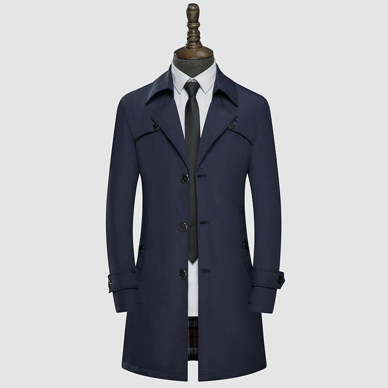 Slim handsome coat trench coat - Sophinity