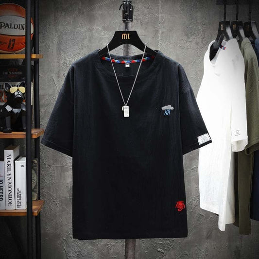 Loose short sleeve cotton T-shirt - Sophinity