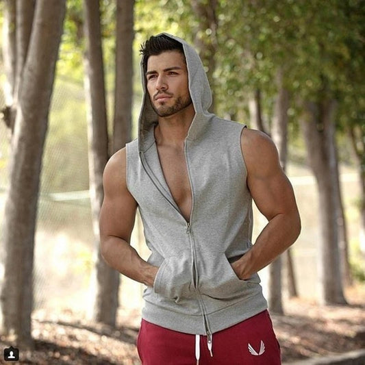Sleeveless Men's Hoodies - Sophinity