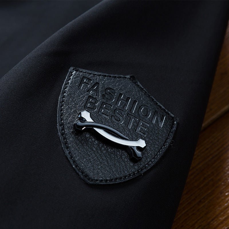 Spring And Autumn Korean Slim - fit Solid Color Coat Men's Jacket - Sophinity