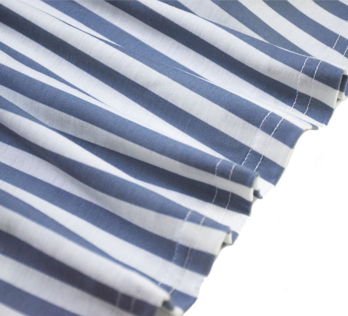 Striped big ruffle sleeve parent - child dress - Sophinity
