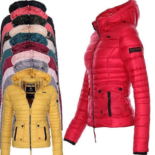 Jackets for Women Winter Red Coat Motorcycle - Sophinity
