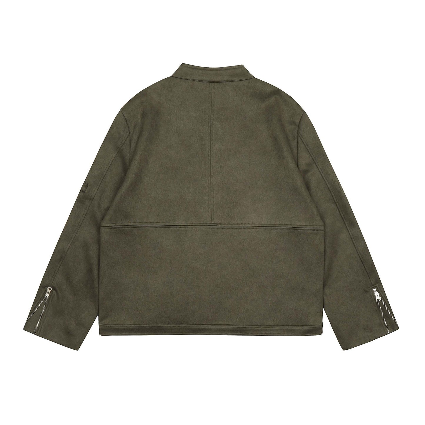 High Street American-style Multi-pocket Suede Flight Jacket