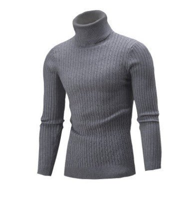 Men's Turtleneck Long Sleeve Sweater Casual Sweater Top - Sophinity