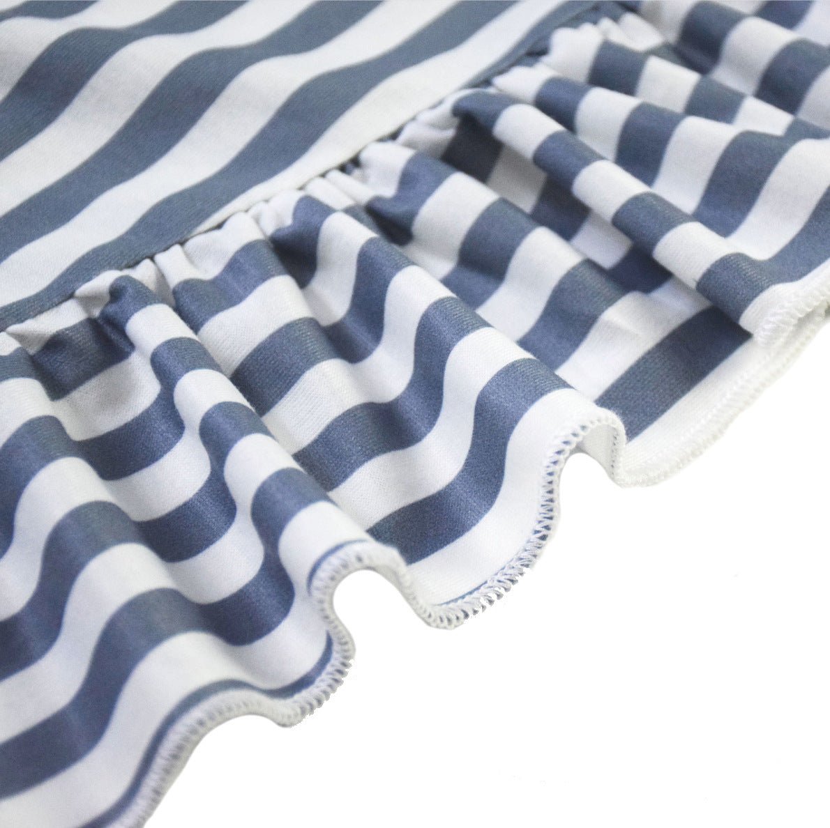 Striped big ruffle sleeve parent - child dress - Sophinity