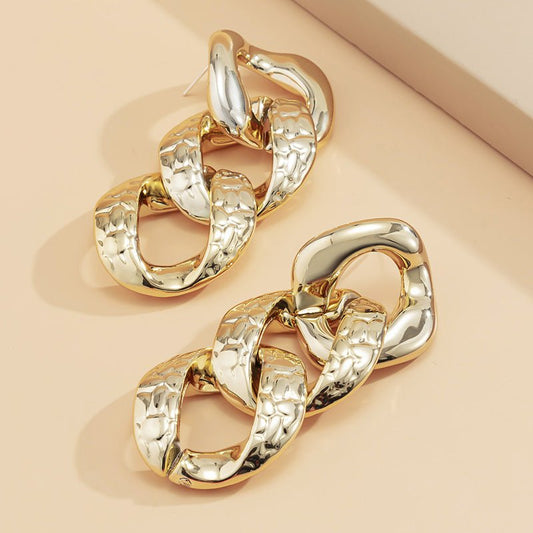 Geometric Chain Earrings For Women - Sophinity