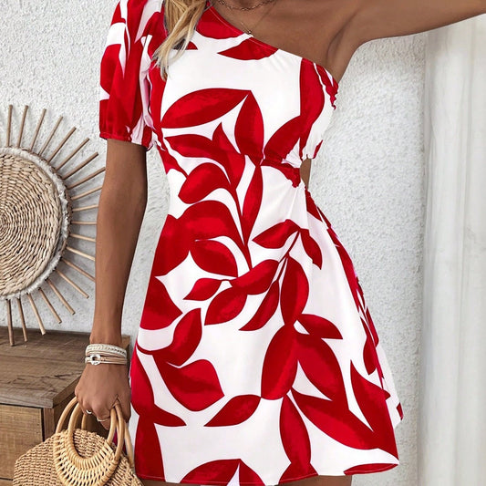 Puff Sleeve Dress For Summer Vacation For New Year Clothes Vacation Beach Outfits Women - Sophinity