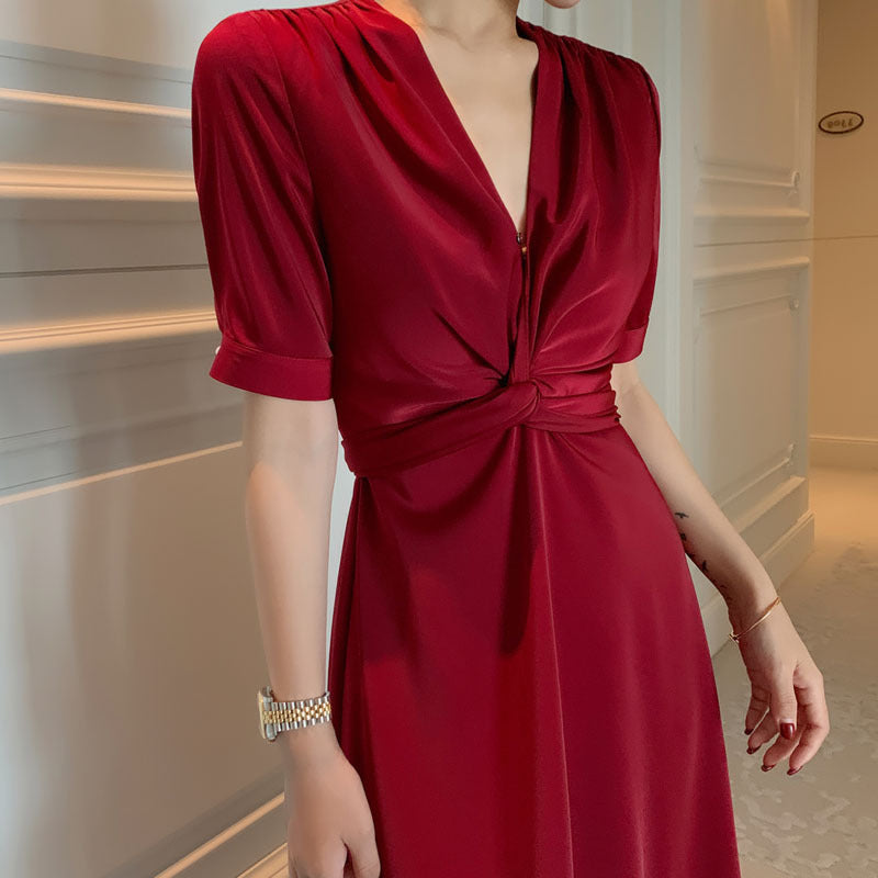 Temperament twist dress - Sophinity