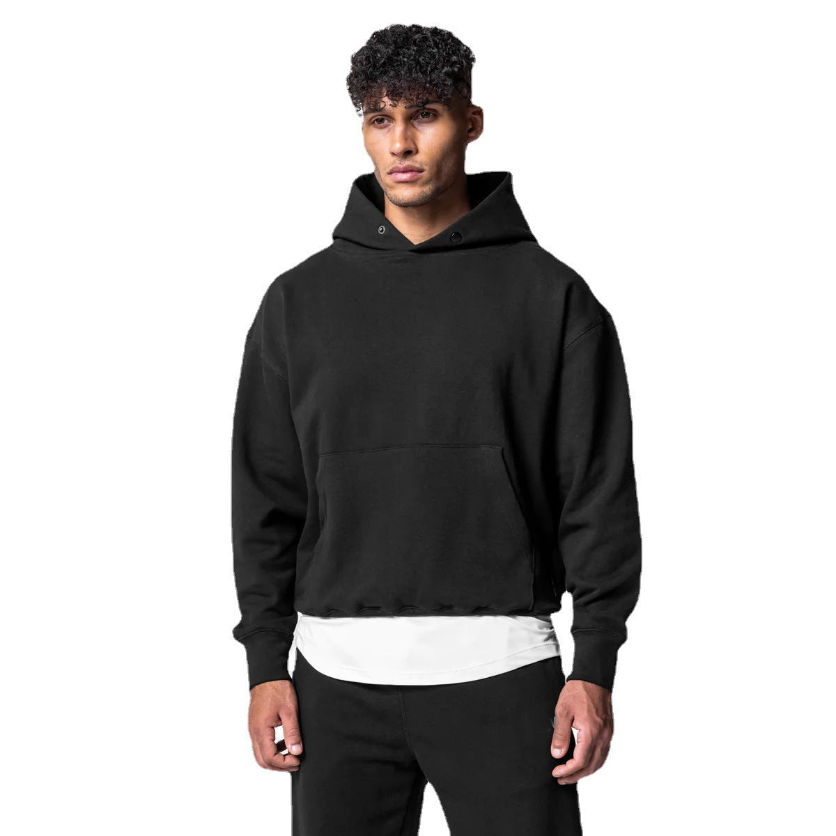 Men's Thick Cotton Hoodies Training Sets Casual Sports Kits Pullover Hooded Top With Pants Sweatshirts Gym Running Tracksuits - Sophinity