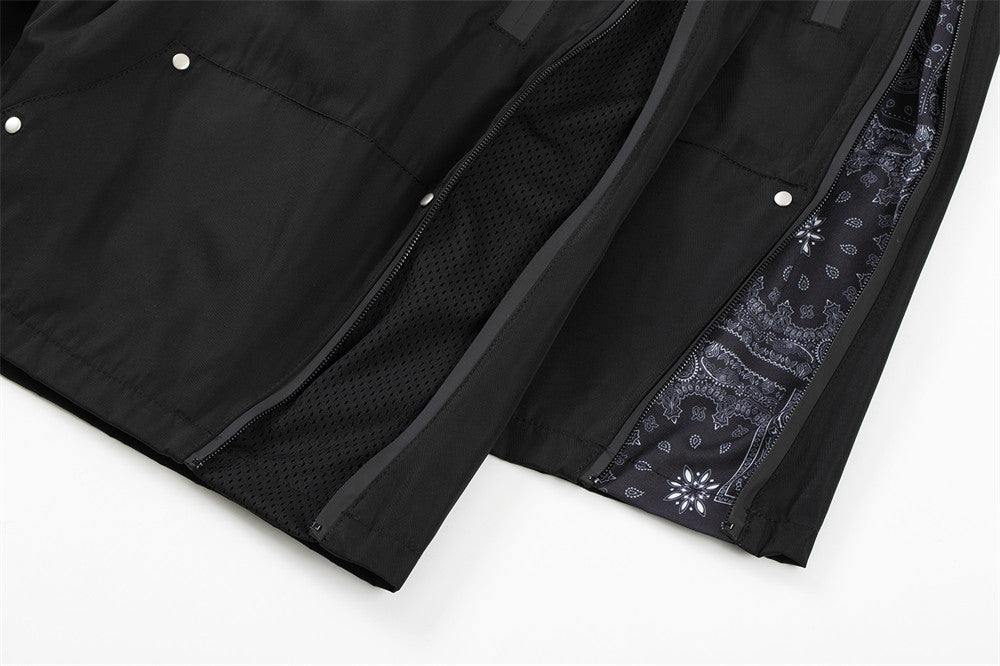 Mechanical Style Workwear Shorts Men's Summer American High Street