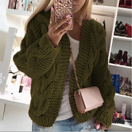 Twist hat cardigan sweater - Sophinity