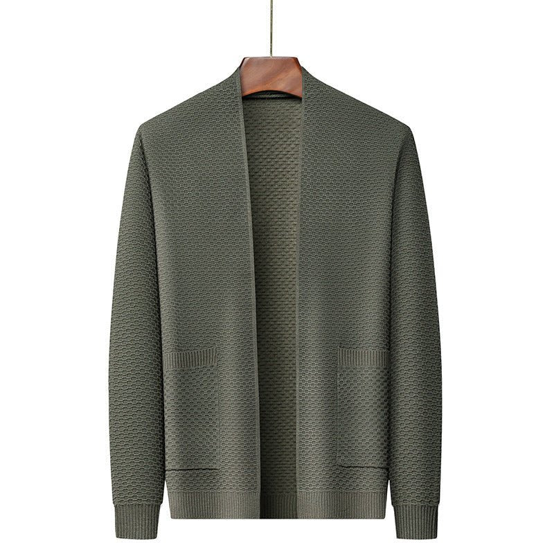 Men's Knitted Cardigan Sweater Coat - Sophinity