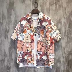 Hong Kong Style Half C Short - sleeved Floral Shirt - Sophinity